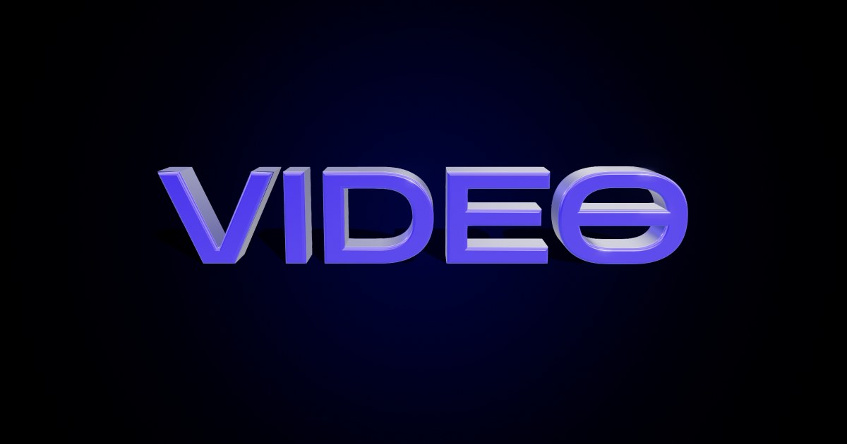 Video 3D text effect