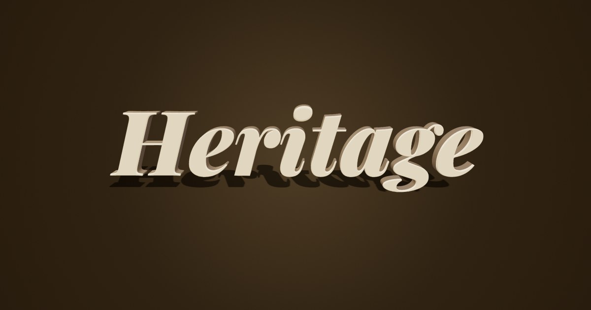 Sepia Letterpress 3D text effect