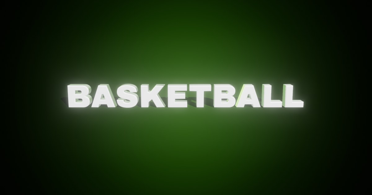 Basketball 3D text effect