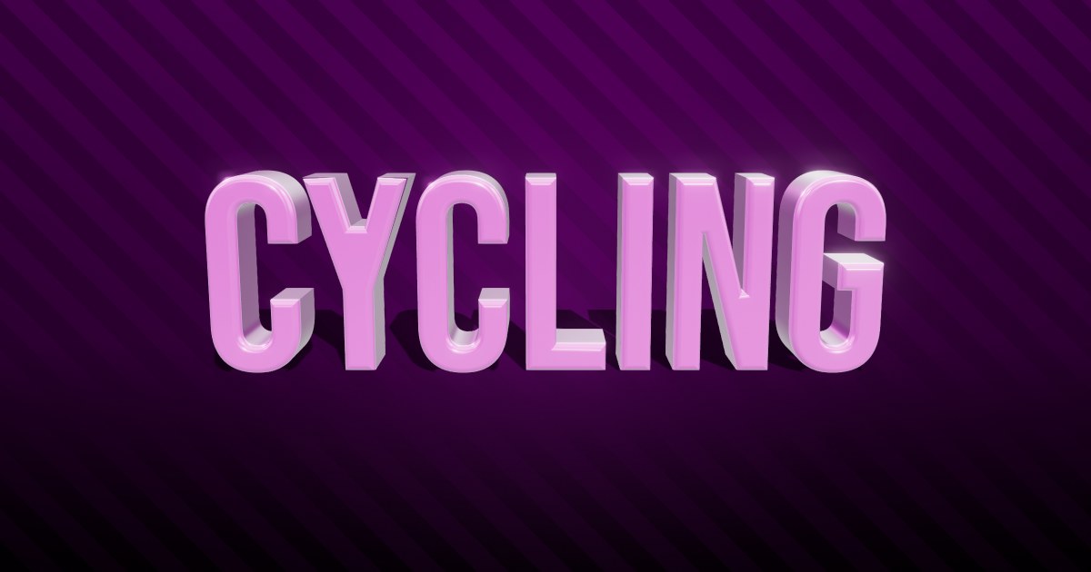 Cycling 3D text effect