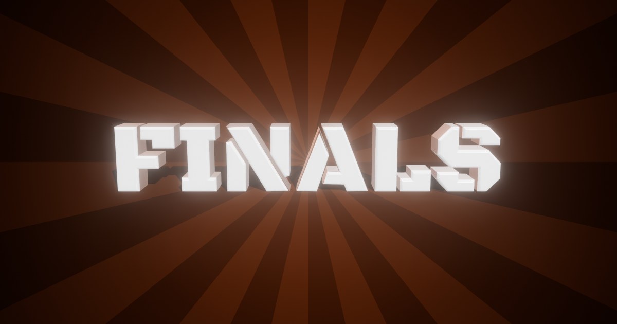 Finals 3D text effect