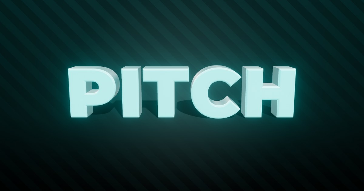 Pitch 3D text effect