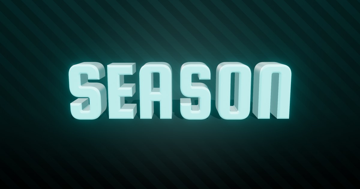 Season 3D text effect