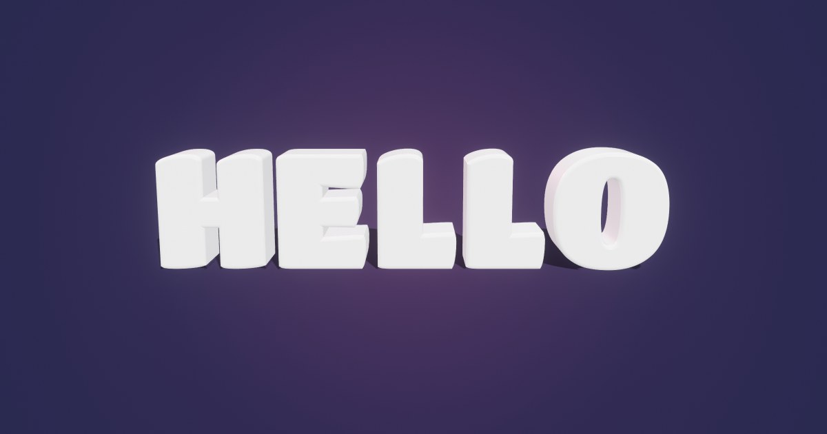 Die-cut Sticker 3D text effect