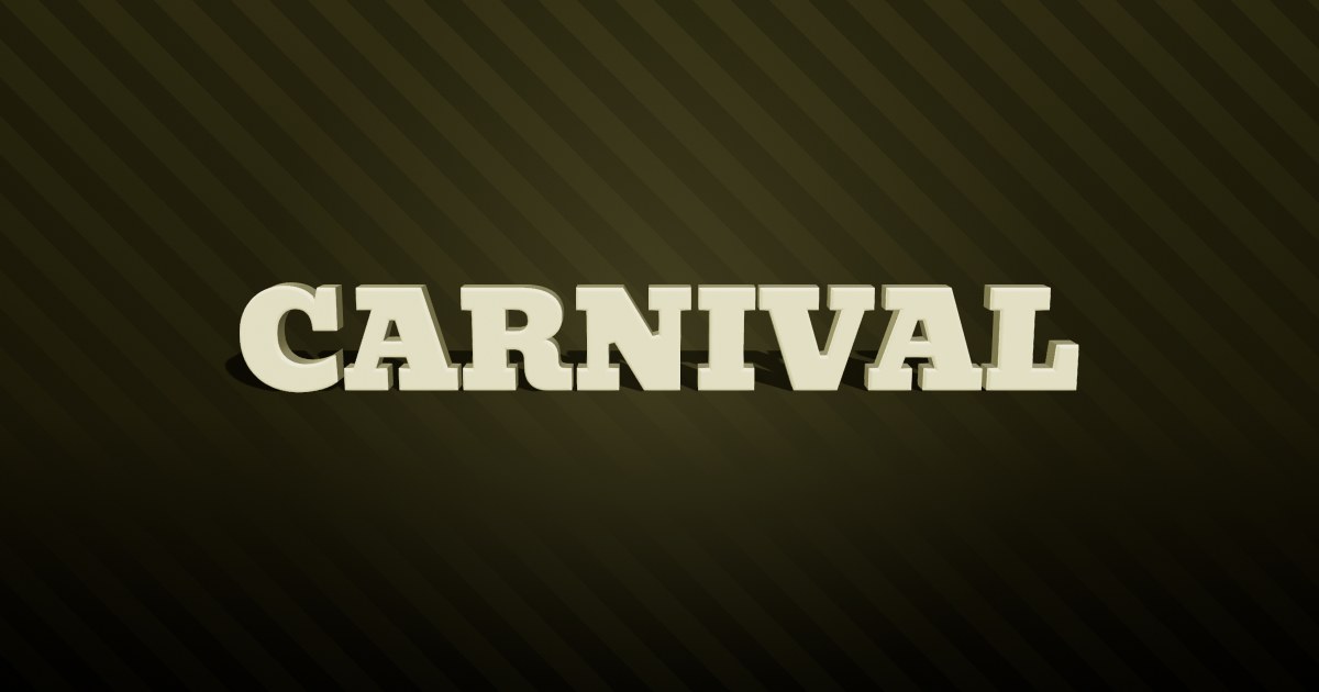 Carnival 3D text effect