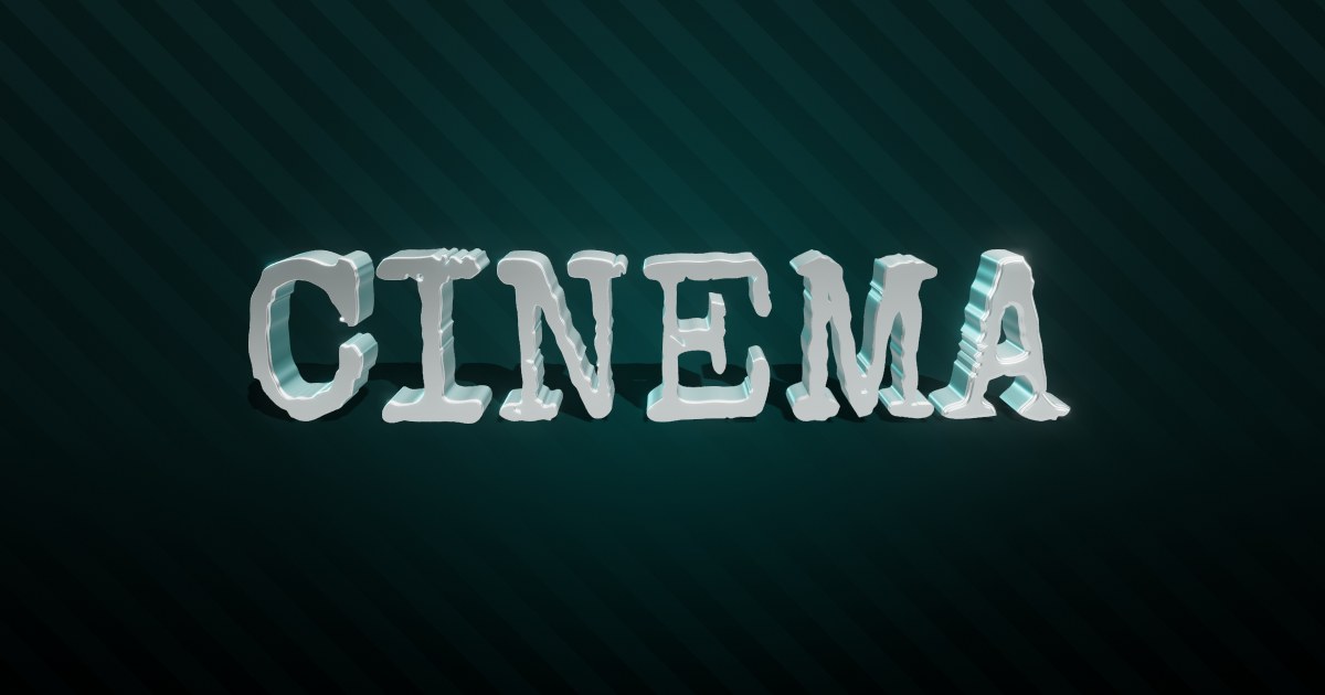 Cinema 3D text effect