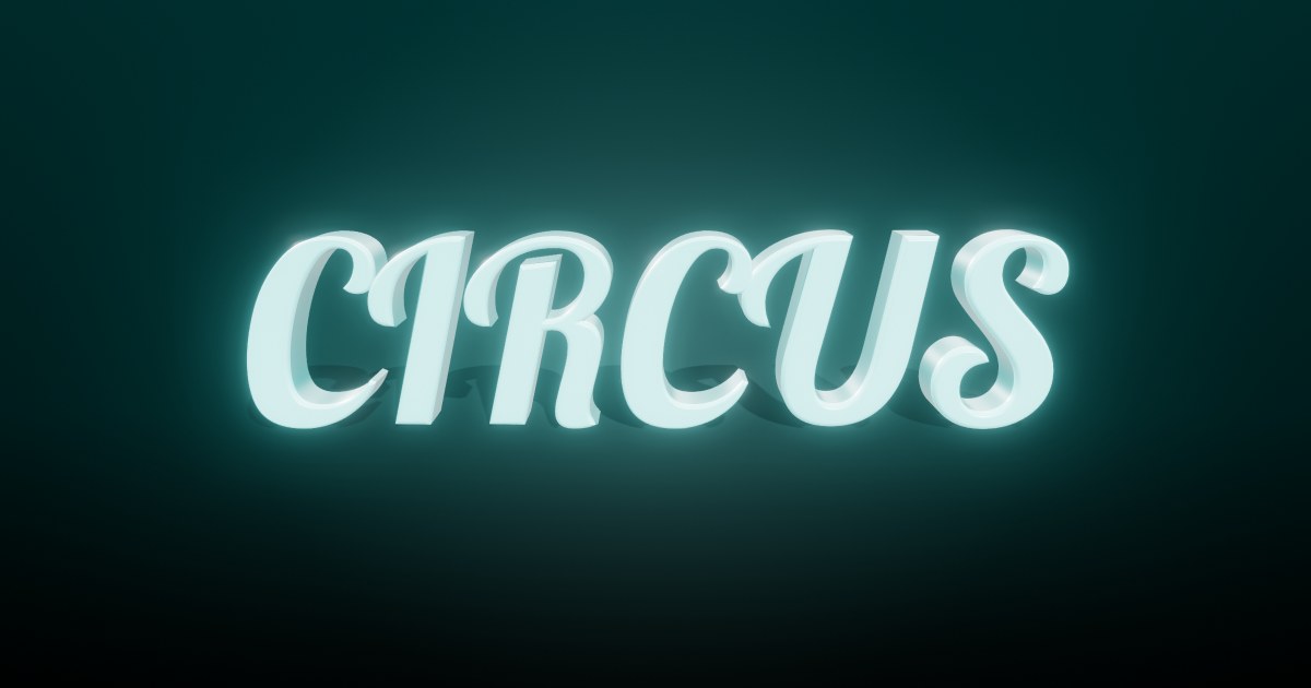 Circus 3D text effect