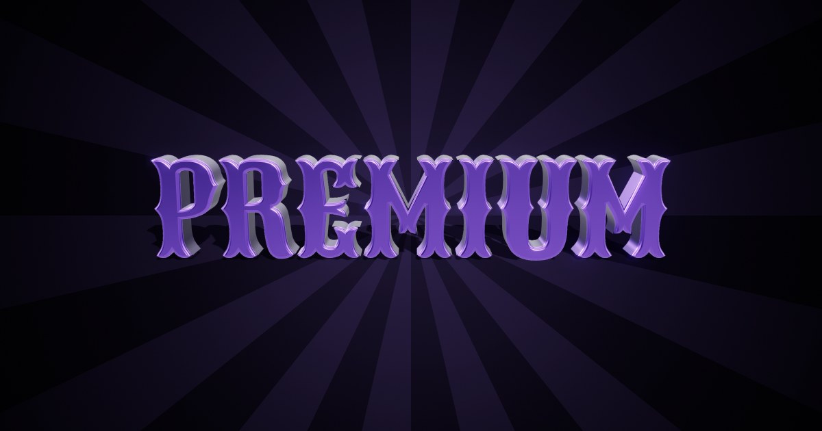 Premium 3D text effect