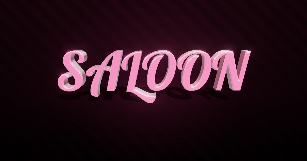 Saloon 3D text effect
