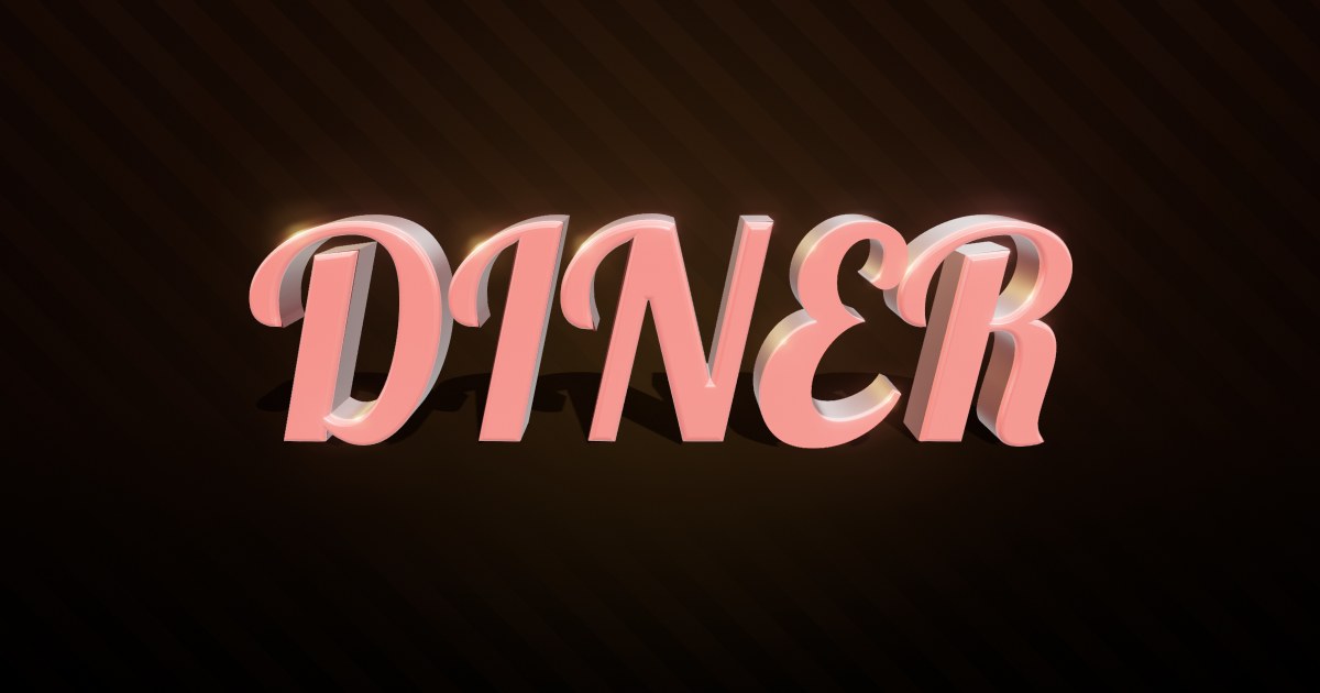 Vintage Marquee 3D text effect