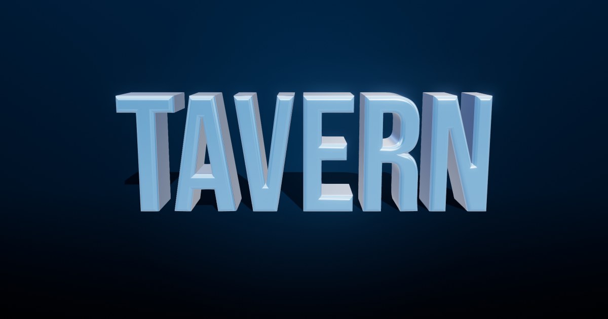 Tavern 3D text effect